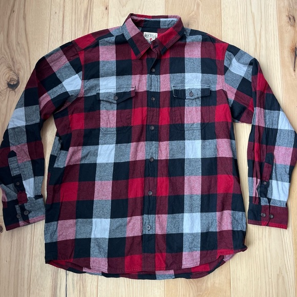 Red Head Brand Co. Men's XL
Long Sleeve Red Plaid Flannel Shirt Top Button Down - Picture 1 of 8